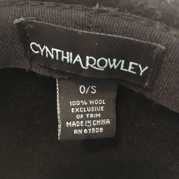 Cynthia Rowley Black Wool Floppy Hat - Picture 4 of 6